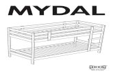 MYDAL Etagenbettgestell Montageanleitung - IKEA® · IKEA Subject: Hier findest du die Montageanleitung für das MYDAL Etagenbettgestell von IKEA als PDF-Download oder zum online