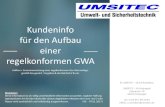 Kundeninfo für den Aufbau einer regelkonformen GWA...(GMV) Ventil-Steuerung für das Gas-Magnetventil (VST) Gas-Ablüfter im Aufstellungsraum (Ablüfter) Gas-Messfühler für CO (CO-GMF)