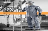 HK 2017 05 workwear ... Warn- und Maschinenschutz sowie Produkte aus den Bereichen ESD und HACCP. Perfekt auf die Be-rufsbekleidungslinie uvex perfect abgestimmt lässt sich die Schutz-