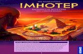 Imhotep - Spielanleitung · A-Seite und eine B-Seite. In euren ersten Spielen solltet ihr nur mit den A-Seiten spielen. Später könnt ihr die B-Seiten der Orte ausprobieren. Achtet