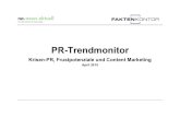 PR-Trendmonitor April 2015€¦ · Krisen-PR Seite 4 Auf- und Absteiger im Web Seite 15 Top-Management: Zusammenarbeit und Kommunikationsfähigkeit Seite 19 Frustration im PR-Job