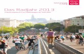 Das RadJahr 2013€¦ · Im Jahr 2013 hat die Stadt nun erstmals auch eine große Bewusstseinsbildungskampagne zum Radfahren durchgeführt: das RadJahr 2013. Der vorliegende Bericht