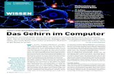 Das Gehirn im Computer - Klaus Manhart · 2015. 1. 4. · Wie Rotkäppchen lernt Zur Demonstration abschließend ein einfaches Bei - spiel, mit dem die Psychologen Jones und Hoskins