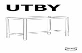 UTBY - IKEA · inkludert. For anbefaling av passende skruesystem, kontakt din lokale faghan-del. SUOMI Koska lattiamateriaaleja on erilaisia, kiinnitysruuvit eivät sisälly pakkaukseen.