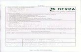  · 2020. 4. 27. · Zertifikat 1. Name und Anschrift der Zertifizierungsorganisation 1.1 Name: DEKRA Certification GmbH 1.2 Straße: Handwerkstraße 15 DEKRA Alles im grünen Bereich