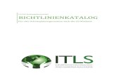 ITLS UG (haftungsbeschränkt) RICHTLINIENKATALOG · ITLS beschrieben. Zu einigen Standards werden verschiedene Optionen geboten, da nicht an jedem Arbeitsplatz die gleichen Gegenstände