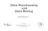 Data Warehousing and Data Mining - hu-berlin.de · 2018. 2. 6. · Ulf Leser: Data Warehousing und Data Mining 15 Kategoriale Attribute ID Alter Autotyp Risiko 1 23 Familie hoch 2