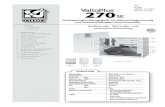 Typ ValloPlus ValloPlus 270 SE R ValloPlus 270 SE L 270SE · ValloPlus 270 SE R ValloPlus 270 SE L Bedienungs-, Wartungs- und technische Anweisung Elektroanschluss 230 V, 50 Hz, ≈