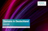 Siemens in Deutschland Januar 2020 · Seite 13 Januar 2020 siemens.de Siemens in Deutschland – Zahlen und Fakten Stand: Ende des Geschäftsjahres 2019 | 1 Zum 30. September 2019