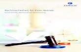 Zurich Firmen-Rechtsschutz-Versicherung · Streitigkeiten über unbestrittene Forderungen, ausschließlich über INKO Inkasso GmbH, Linz Allgemeiner Vertrags-Rechtsschutz Auf Wunsch