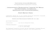 mediatum.ub.tum.demediatum.ub.tum.de/doc/1419717/1419717.pdf · Technische Universität München Fachgebiet Bioanorganische Chemie Unsymmetric Redoxactive Ligands for Mono- and Bimetallic