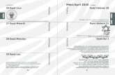 walisisch März/April 2018 - ABA FACHVERBANDaba-fachverband.info/wp-content/uploads/Kalender-2018-Kalendariu… · Madrugá (Spanien, kath.) Nacht auf Karfreitag mit den wichtigsten