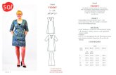 Kleid FANNY - Amazon Web Services · SCHNITTMUSTER von Stefanie Kroth Kleid FANNY Etuikleid, ärmellos oder mit 3/4-Ärmeln Mit vorverlegten Seitennähten, Nahttaschen und zwei Abnähern