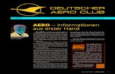 AERO – Informationen aus erster Hand · 4/2016 Facts & Infos des Deutschen Aero Clubs FEBRUAR 2016 Aus dem Vorstand 5. Februar: ... Die aktuell gültigen Luftraumregeln sind nicht