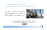 E-Learning in der Schule - Gedankensplitterpeter.baumgartner.name/wp-content/uploads/2013/10/2007... · 2016. 1. 19. · der korrekten Methoden Fähigkeit, Fertigkeit beraten, helfen,