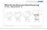 PSL Modell 4 - PS-Automation GmbH · 2019. 10. 17. · Die Schubantriebe PSL sind ausschließlich für den Einsatz als elektrische Armaturenantriebe gebaut. Sie sind für den Zusammenbau