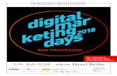 HORIZONT PRÄSENTIERT digitalmar ketingdays2018...Gesellschafter, Crossmedia Auf Stage 3 präsentiert die OMG ausgewählte Best Cases, moderiert von Klaus-Peter Schulz, Spre-cher und