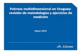 Pobreza multidimensional en Uruguay: revisión de ...dinem.mides.gub.uy/innovaportal/file/57033/1/... · Estructura de la presentación 1. Fundamentación de la línea de trabajo