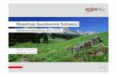 Roadmap Geothermie Schweiz - VGTG · Potenzial aus der Sicht des Projj(ektentwicklers (Bottom Up Apppp )roach) Abhängig von politischen und ökonomischen Rahmenbedingungen Einspeisevergütung