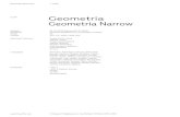 Geometria Geometria Narrow - brownfox.orgbrownfox.org/wp-content/uploads/2016/07/geometria_specimen.pdf · Geometria Specimen v. 1.002 Release Designers Styles Format Opentype Features