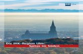 Die IHK-Region Ulm: Spitze im Süden · Die Wirtschaftsleistung der IHK-Region Ulm ist im Zeitraum von 2000 bis 2017 um über 77 Prozent gewachsen. Damit ist die IHK-Region Ulm in
