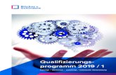 Quali zierungs- programm 2019 / 1 - runds.de · spezifikationsgerechten Umsetzung offenbaren sich oftmals die Probleme. Strukturiertes, systematisches Vorgehen orientiert an Standards