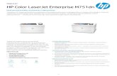 HP Color LaserJet Enter prise M751dn · 5. Rozhranie na integráciu hardvéru 2. generácie (na pripojenie príslušenst va a zariadení tretích strán) 6. Farebný grafický displej
