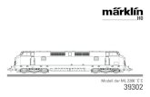 Modell der ML 2200 `C`C 39302 - Märklin · 2016. 9. 6. · 4 Information about the Prototype: The V 300 - A One-Off with 6 Axles. The ﬁrm Krauss-Maffei built three type ML 2200