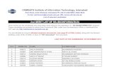 COMSATS Institute of Information Technology, BIOINFO)2ML.pdf · PDF file 2012. 12. 22. · 50 144101 muhammad ahsan riaz muhammad riaz 51 138487 naima azam muhammad azam 52 151510