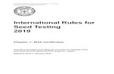 Règles Internationales Reglas Internacionales para ... · versiones Inglés, Francés, Alemán y Español. Si hay preguntas sobre la interpretación de las Reglas ISTA, la versión