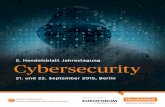5. Handelsblatt Jahrestagung CybersecurityVerantwortung Unternehmensführer für das Thema Cyber-Security haben. Sie werden in der Simulation mit gezielten Cyberangriffen auf ein Unternehmen