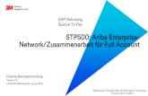 STP500: Ariba Enterprise- Network/Zusammenarbeit für Full ...€¦ · Network/Zusammenarbeit für Full Account 3M Business Transformation & Information Technology Progress set in