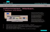 TRIAX | Deutschland - Informieren. Werben....wo Sie InfoAPPs einsetzen und wie Sie diese nennen, stehen Ihre Inhalte im Vordergrund und Sie gewinnen die Aufmerksamkeit Ihrer Gäste.