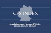 Aktuelle Ergebnisse -Umfrage CFS-Index Q3 2020 (15.07.20 - … · 2020. 7. 27. · Untitled Presentation Author: Unknown Creator Created Date: 7/27/2020 12:49:12 PM ...