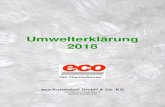 Umwelterklärung 2018 - eco-kunststoff.com · leren Artikeln wie Ritterburgen mit Handbemalung, Grundplatten für Modelleisenbahnen mit Zerrdruck und Sandkästen. 1977 entstand die