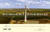 BÜRGER ENERGIE · gestalten über 100 Bürgerenergiegenossenschaften im Land aktiv die Energiewende mit. Vor Ort sind viele ehrenamtliche Solar-vereine und Energie-Arbeitskreise