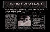 Dachzeile FREIHEIT UND RECHT - BWV-Bayern 2013 1.pdf · 2019. 3. 14. · lawicks „Anleitung zum Unglücklichsein“: Die Entscheidung, der Schild-bürgerstreich, von 1990, den Tag