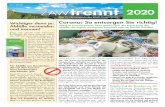 2020Das Kundenmagazin des ZAW Donau-Wald Juni 2020 Wichtiger denn je: Abfälle vermeiden und trennen! Da sich aktuell mehr Menschen länger als sonst zuhause aufhal-ten, fällt dort