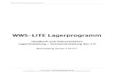 WWS-LITE Lagerprogrammterminal-systems.de/wws-lager/doc-wwslitewin-de.pdfWWS-Lite2-WIN: Datenbank für Lagerwirtschaft Rev 2.x WWS-LITE Lagerprogramm Handbuch und Dokumentation Lagerverwaltung