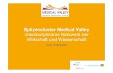 Spitzencluster Medical Valley ... 2011 1 Spitzencluster Medical Valley Interdisziplinäres Netzwerk der Wirtschaft und Wissenschaft Jörg Trinkwalter 2 500 Unternehmen, die ausschließlich
