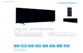 LED TV 32 GHB 5746€¦ · Product News | Vision LED TV 32 GHB 5746 32" / 80 cm Modell: 32 GHB 5746 Farbe: Schwarz glänzend EAN Code: 4013833024095 Bestellnummer: RLM 000