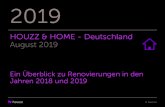 HOUZZ & HOME -Deutschland August 2019st.hzcdn.com/.../econ/de-DE/HH2019DEInternationalGermany.pdfmodernisierten durchschnittlich zwei Zimmer pro Projekt, bei einem Zentralwert der