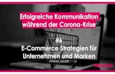 Erfolgreiche Kommunikation während der Corona-Krise #6 E … · 2020. 4. 3. · Offline- und Online Handel nutzen. Beispiel: Schuhe 24. 16. ... IFH Studie „Onlinehandel“ Die