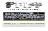 Pfiff Internet SV Kippenheim-SC Orschweier€¦ · - S t a d i o n z e i t u n g - Samstag, 31.10.15 - Mühlbachstadion Kippenheim 15:00 Uhr SV Kippenheim : SC Orschweier 13:00 Uhr