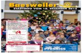 Baesweiler€¦ · dentin Gisela Walsken „Baesweiler als ein Kleinod im Regierungsbezirk Köln“. Baesweiler sei eine Stadt, die ... 13.30 bis 15.30 Uhr mittwochs: 8.00 bis 12.30