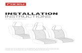 Rixxu Custom Seat Covers Installation Instructions · car seat. Pull / secure the straps of the anchors to ensure they are in place and will hold the cover in place. 2. 4 To install