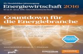 Countdown für die Energiebranche - EUROFORUM · 2016. 1. 14. · Schon am frühen Morgen Energie tanken – bei einer gemeinsamen Joggingrunde durch den Tiergarten. Bringen Sie Ihre