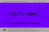 Sponsoringpakete TactixX 09 2019 - Oliro · Zielgruppe der TactixX sind Online Marketing Manager sowie Online Marketing-Entscheider mit Schwer-punkt Affiliate Marketing und/oder Display