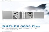 DUPLEX 3600 Flex - Airflow Lufttechnik GmbH...1000 2000 3000 5 10 15 20 30 35 4000 5000 6000 Heizleistung (kW)---- Leistung max. --- Leistung reg. B Abschlämmventil Stopfen, Innensechskant