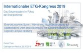 Internationaler ETG-Kongress 2019 - Stadtwerke Bamberg...Daniel Then Esslingen am Neckar, 09.05.2018 Entwicklung eines Strom-, Wärme- und Mobilitätskonzeptes auf Stadtteilebene unter